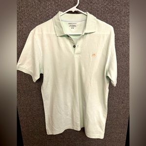 Banana Republic teal polo shirt embroidered elaphant